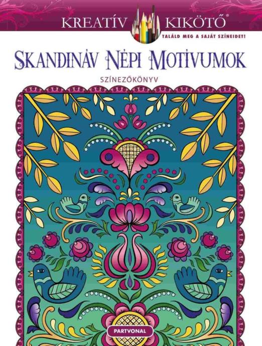 Skandináv népi motívumok - Színezőkönyv