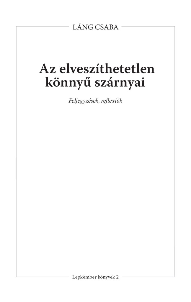 Az elveszíthetetlen könnyű szárnyai
