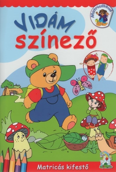 Vidám színező - Kifestő matricákkal