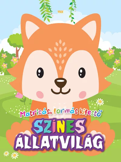 Színes állatvilág - matricás színező