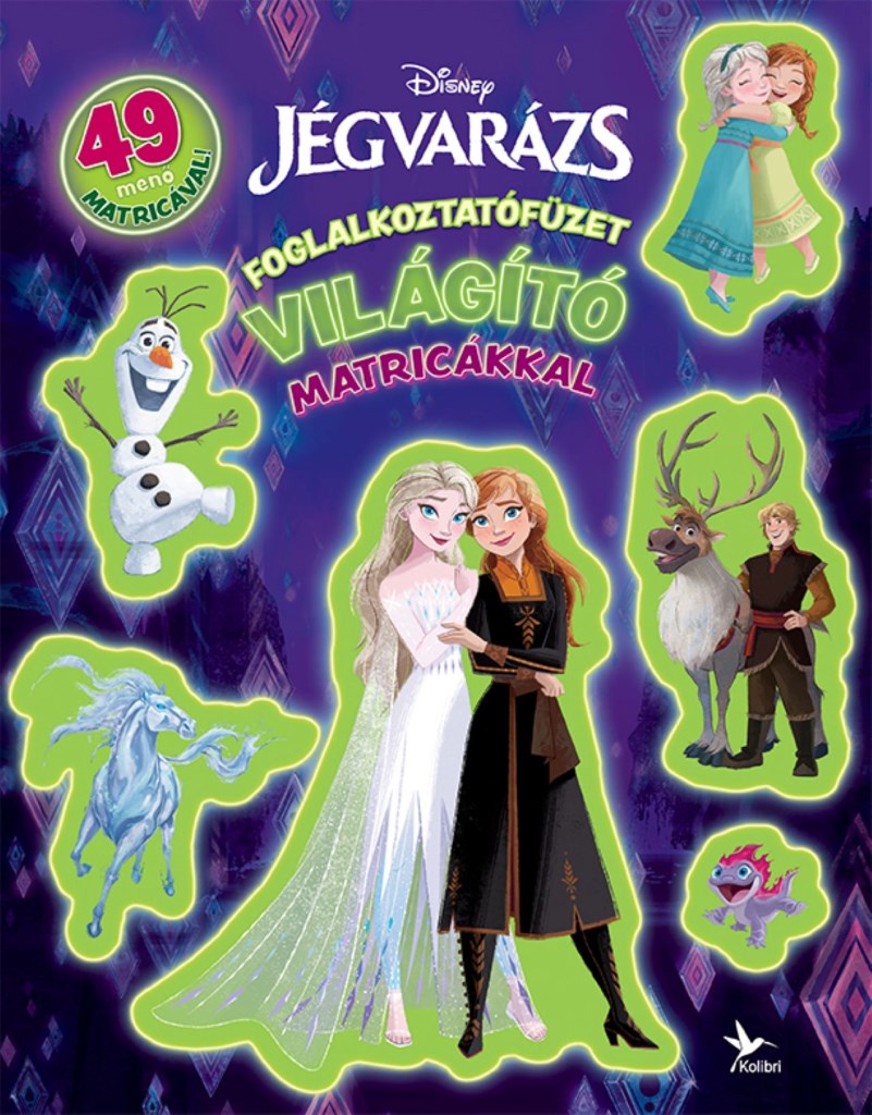 Foglalkoztatófüzet világító matricákkal – Jégvarázs