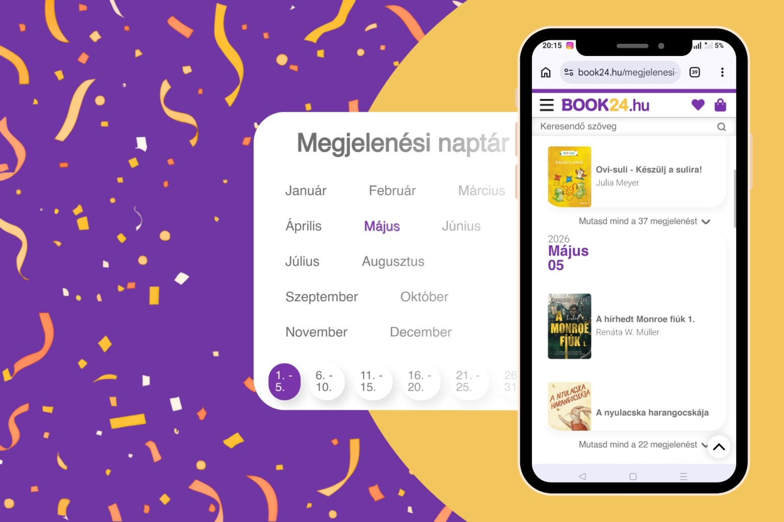 Vége az információáradatnak: Mostantól a Megjelenési Naptárunkkal élmény a könyvújdonságok követése!