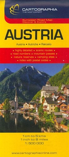 Ausztria autótérkép 1:500.000
