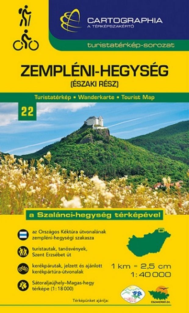 Zemplén-hegység (északi rész) turistatérkép