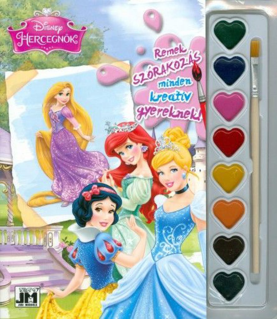 Disney Hercegnők  - A5 kifestő festékkészlettel 2.