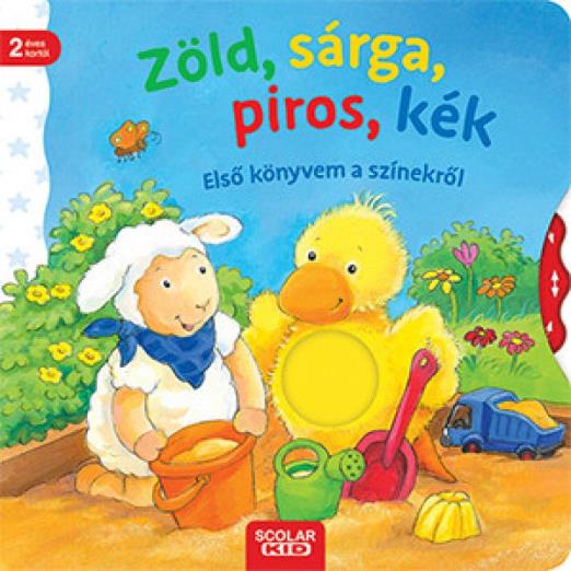 Zöld, sárga, piros, kék
