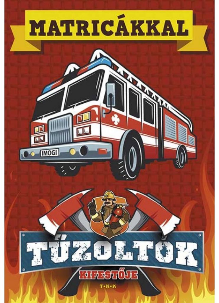 Kifestő matricákkal - Tűzoltók kifestője