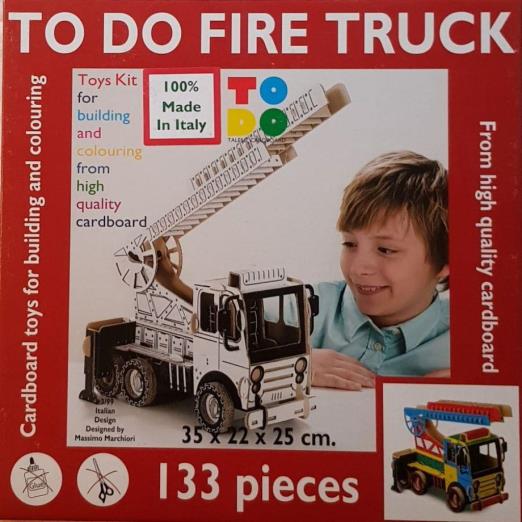 Tűzoltóautó - Fire Truck, 133 darabos