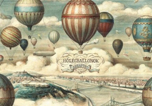 Művészpapír 50*70cm hőlégballon
