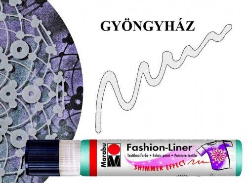 Marabu Fashion Kontúr Csillámló Gyöngyház
