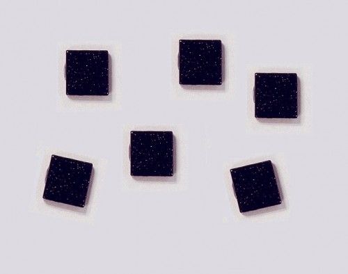 Mozaik csillámos 1x1cm 14 fekete