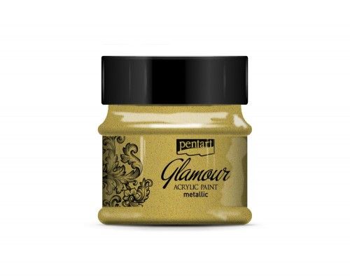 Glamour metál akrilfesték 50ml arany