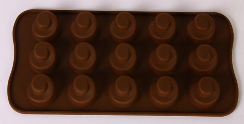 Szilikon csokiöntő forma, 15db-os, 21x10,5cm - Csiga