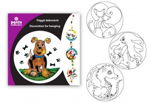 Függő dekoráció szett, kutya