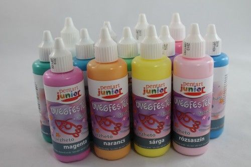 PJ lehúzható üvegfesték, 80 ml, átlátszó