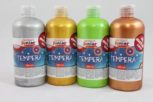 Metál tempera festék 500 ml, ezüst