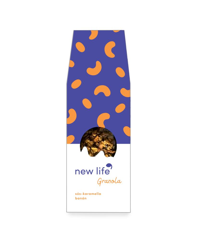 New Life Granola - sós-karamellás - banános