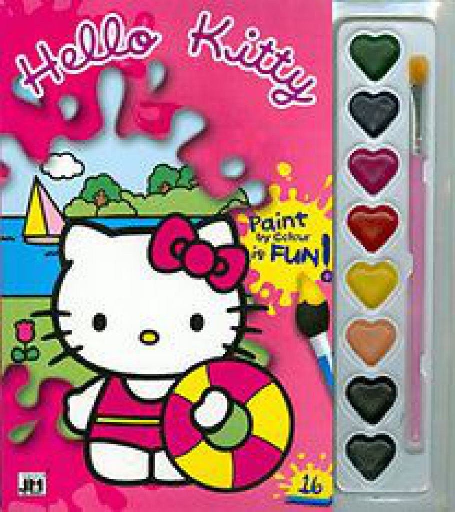 Hello Kitty - A5 kifestő vízfesték készlettel