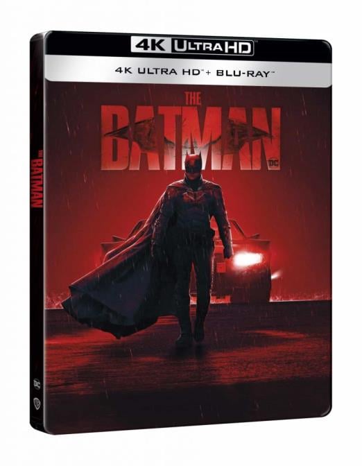Batman (2022) (UHD + 2 BD) - limitált, fémdobozos változat ("Batmobile Head Lights" steelbook)